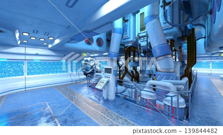 Scenery inside the spacecraft 139844482