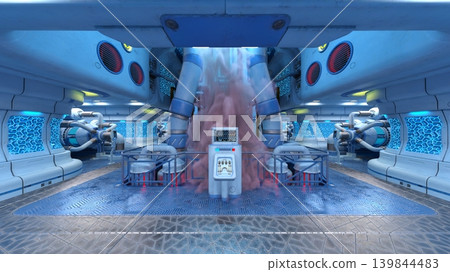 Scenery inside the spacecraft Scenery inside the spacecraft 139844483