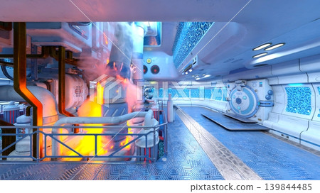 Scenery inside the spacecraft 139844485