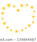 Daisy flowers heated shapes  139844487