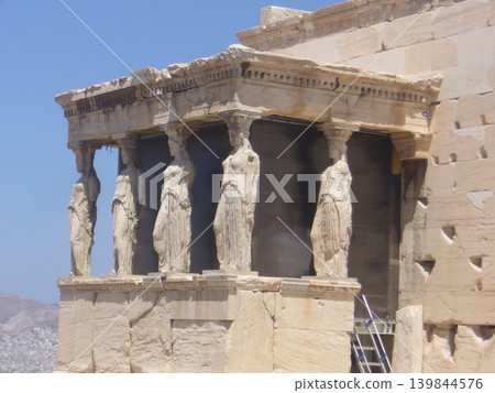 Erechtheion Temple on the Acropolis, Caryatids Erechtheion Temple on the Acropolis, Caryatids 139844576