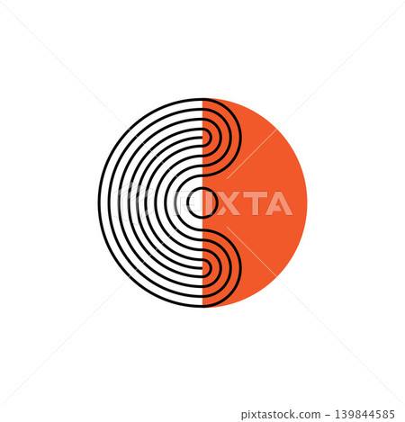 Abstract geometric logo Abstract geometric logo 139844585