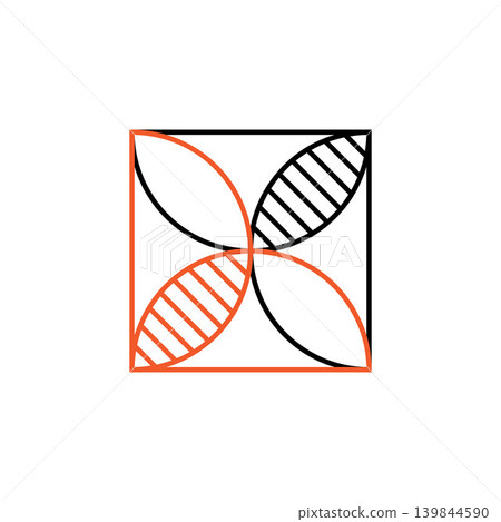 Abstract geometric logo 139844590