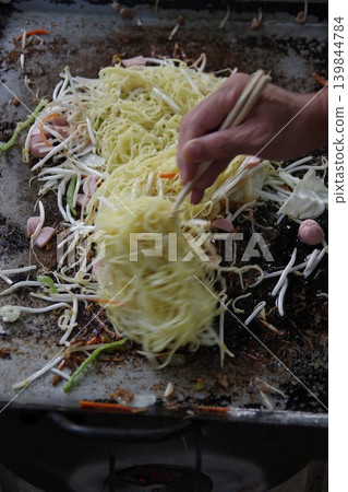 BBQ Yakisoba Cooking Scene 6 BBQ Yakisoba Cooking Scene 6 139844784