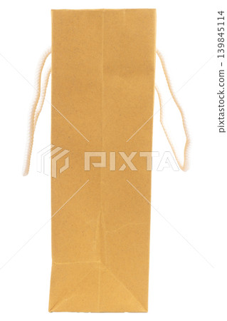 mockup paper bag isolated on white background 139845114