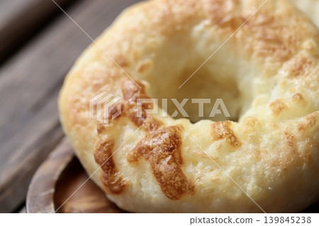 Crispy and chewy cheese bagels made with rice flour Crispy and chewy cheese bagels made with rice flour 139845238