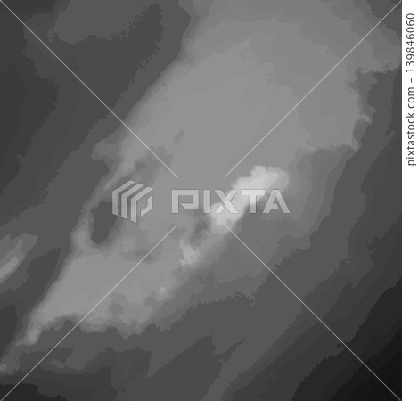 Clouds and sky background. Natural atmosphere, Black and white grayscale photo background 139846060