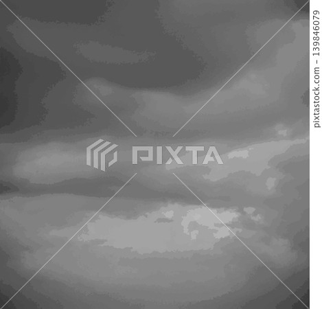 Clouds and sky background. Natural atmosphere, Black and white grayscale photo background 139846079