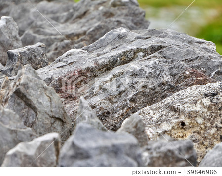 close up of a stone wall 139846986