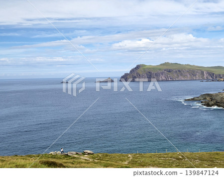 Highland Coastal Landscape with Lake and Horizon Highland Coastal Landscape with Lake and Horizon 139847124