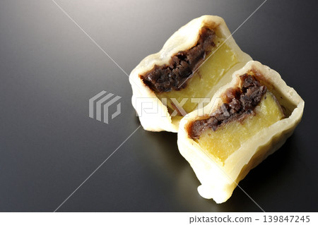 Ikinari Dango photographed against a black background 139847245