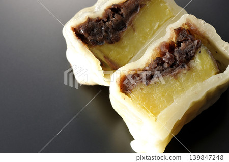 Ikinari Dango photographed against a black background 139847248