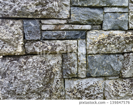 Brick And Natural Stones Pattern Close View Background Brick And Natural Stones Pattern Close View Background 139847576