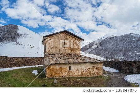Lamaria Church, Ushguli Church of the Mother of God. Georgia. Lamaria Church, Ushguli Church of the Mother of God. Georgia. 139847876