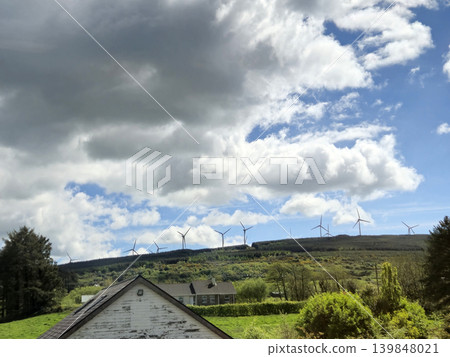 Beautiful Green Valley And Fields Of Ireland Under Deep Blue Summer Sky Natural Background Beautiful Green Valley And Fields Of Ireland Under Deep Blue Summer Sky Natural Background 139848021