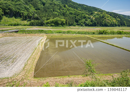 The tranquil rural landscape of Oku-Biwako, Makino-cho, Takashima City, Shiga Prefecture The tranquil rural landscape of Oku-Biwako, Makino-cho, Takashima City, Shiga Prefecture 139848117