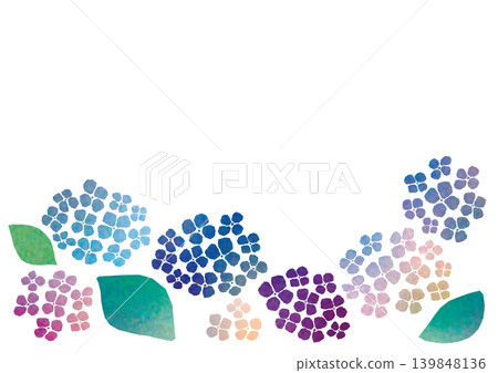 Hydrangea frame illustration part for the rainy season (transparent background) Hydrangea frame illustration part for the rainy season (transparent background) 139848136