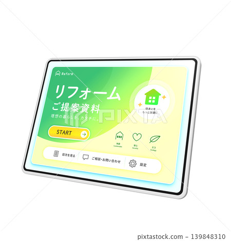 平板電腦顯示裝潢方案螢幕 平板電腦顯示裝潢方案螢幕 139848310