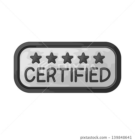 Illustration of Certified Illustration of Certified 139848641