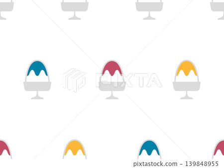 Colorful shaved ice pattern illustration Colorful shaved ice pattern illustration 139848955