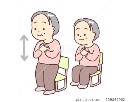 老年人體能測試包括計算他們在規定時間內從椅子上站起來的次數。 老年人體能測試包括計算他們在規定時間內從椅子上站起來的次數。 139849062
