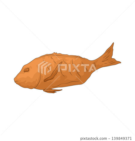 Illustration of fried fish Illustration of fried fish 139849371