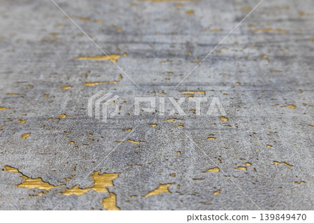 Grey and gold abstract textured background with metallic details 139849470