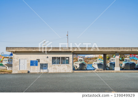 靜岡縣磐田市福田漁港一景 靜岡縣磐田市福田漁港一景 139849929