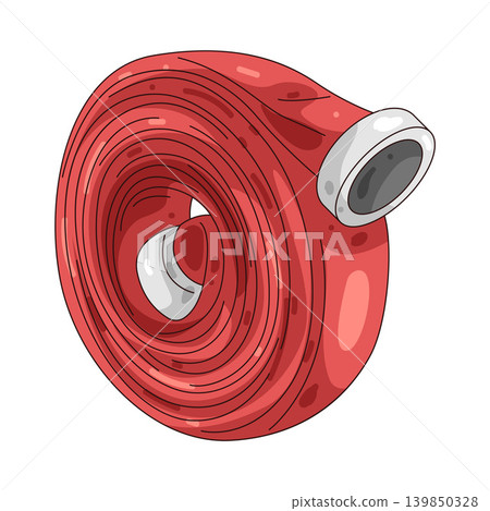 Illustration of hose Illustration of hose 139850328