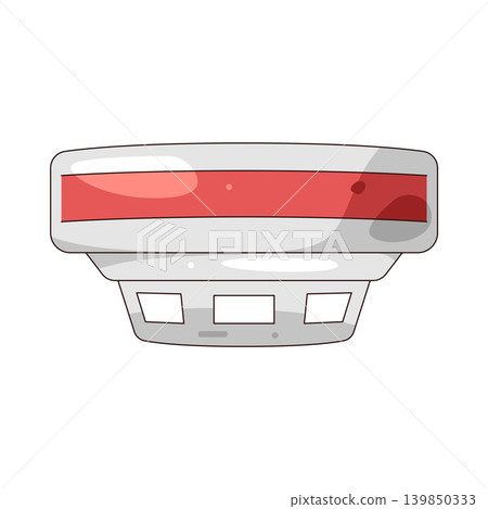 Illustration of smoke detector   139850333