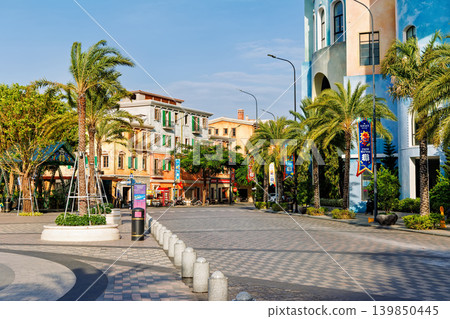 Phu Quoc, Vietnam - January 03, 2026: Sunrise Plaza at Sunset Town, Phu Quoc Island Phu Quoc, Vietnam - January 03, 2026: Sunrise Plaza at Sunset Town, Phu Quoc Island 139850445