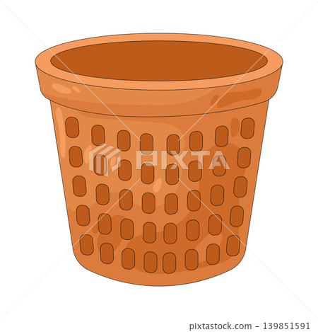 Illustration of paper bin Illustration of paper bin 139851591