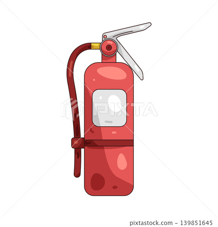 Illustration of fire extinguisher  139851645