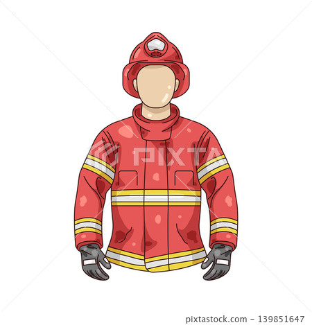 Illustration of fireman Illustration of fireman 139851647