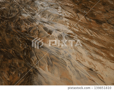 Intricate mosaic with waterways and sand landscapes Intricate mosaic with waterways and sand landscapes 139851810