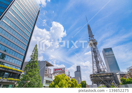 A view of Hisaya-Odori Park and the Chubu Electric Power Mirai Tower (Nagoya City, Aichi Prefecture) A view of Hisaya-Odori Park and the Chubu Electric Power Mirai Tower (Nagoya City, Aichi Prefecture) 139852275