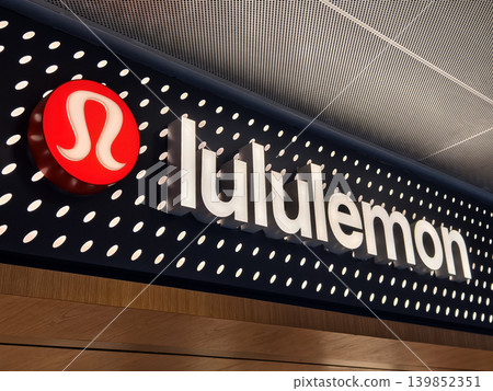 SINGAPORE - NOVEMBER 18, 2025: Lululemon retail shop in the large shopping mall 139852351