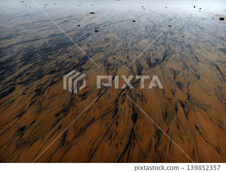 Intricate mosaic with waterways and sand landscapes Intricate mosaic with waterways and sand landscapes 139852357