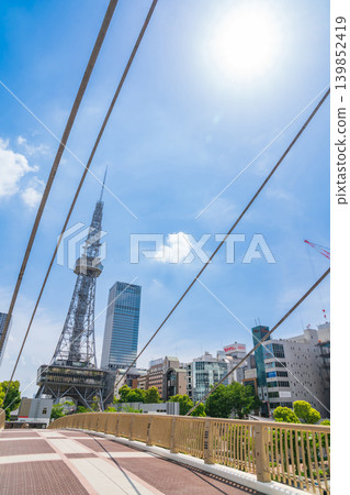 從久屋大通公園和中部電力未來塔(愛知縣名古屋市)眺望景色 從久屋大通公園和中部電力未來塔(愛知縣名古屋市)眺望景色 139852419