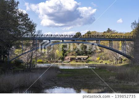 Bridge on water surface Bridge on water surface 139852735