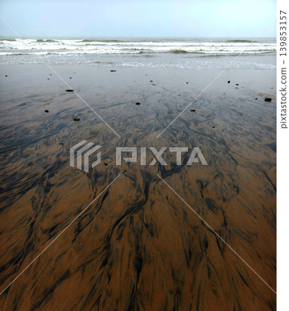 Intricate mosaic with waterways and sand landscapes Intricate mosaic with waterways and sand landscapes 139853157