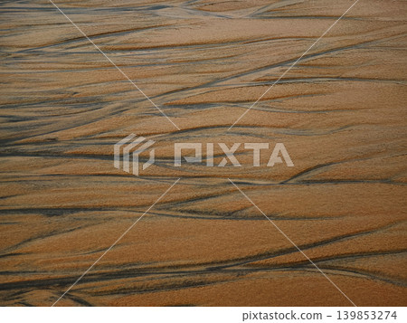 Intricate mosaic with waterways and sand landscapes 139853274
