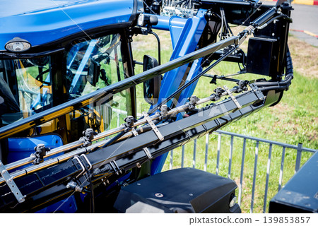 Modern agricultural machinery and equipment. Industrial details. 139853857