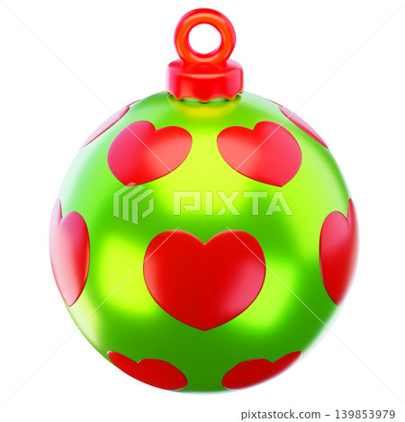 Christmas Ball 3d render icon Christmas Ball 3d render icon 139853979