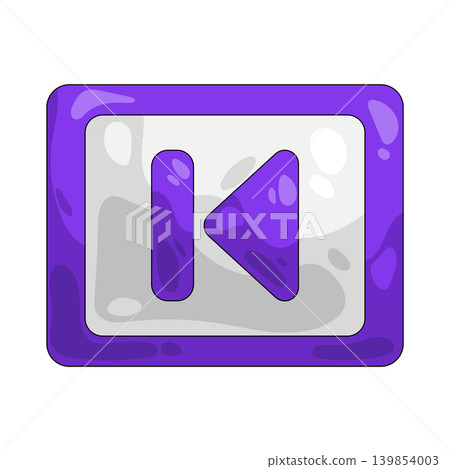 Illustration of rewind button Illustration of rewind button 139854003