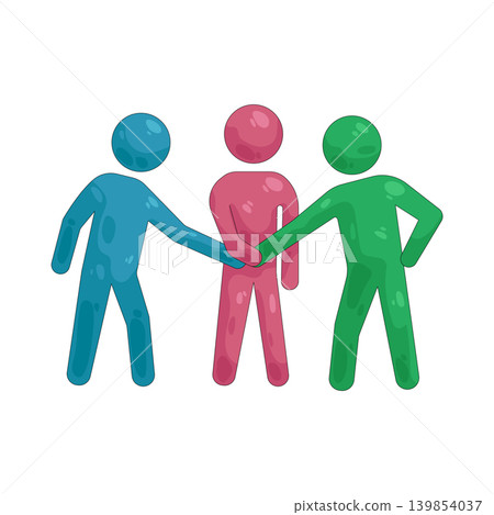 Illustration of collaboration Illustration of collaboration 139854037