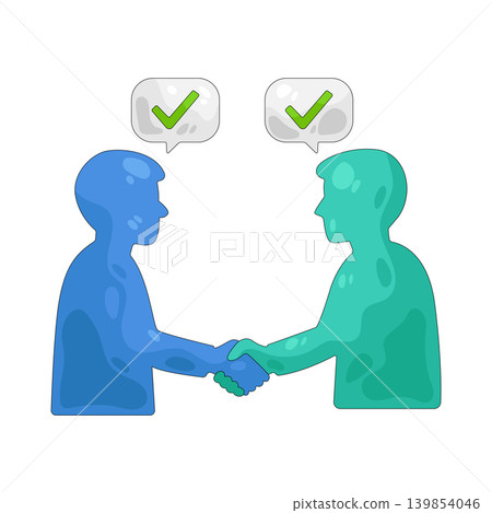 Illustration of partnership  139854046