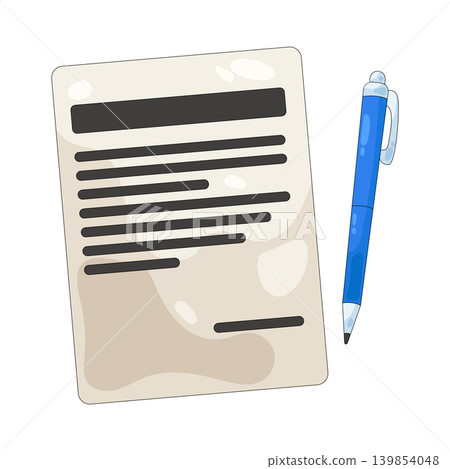 Illustration of contract Illustration of contract 139854048