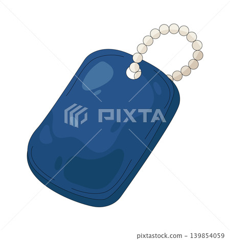Illustration of dog tag Illustration of dog tag 139854059