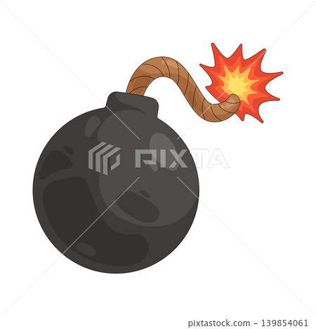 Illustration of bomb Illustration of bomb 139854061